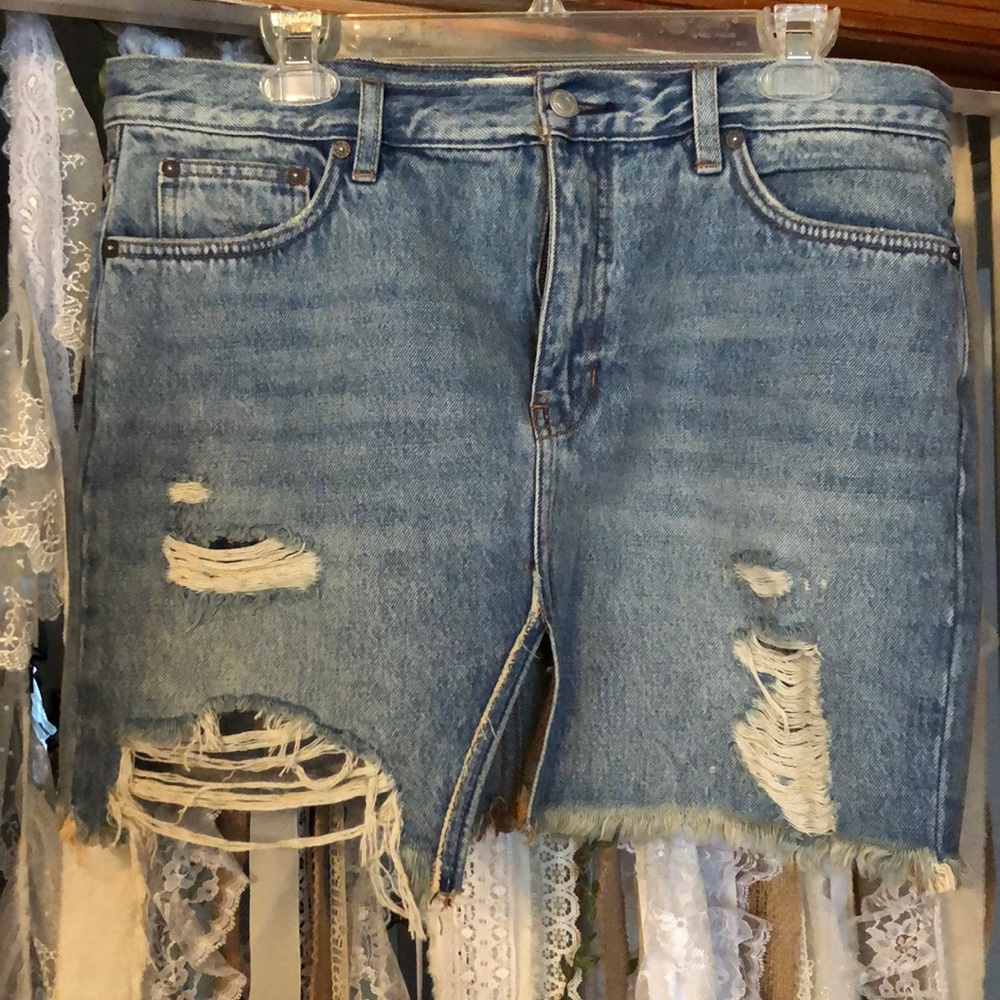 We The Free Denim Skirt